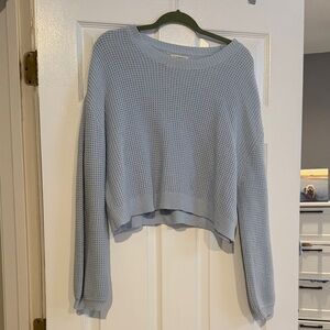 La Hearts Light Blue Crew Neck Sweater